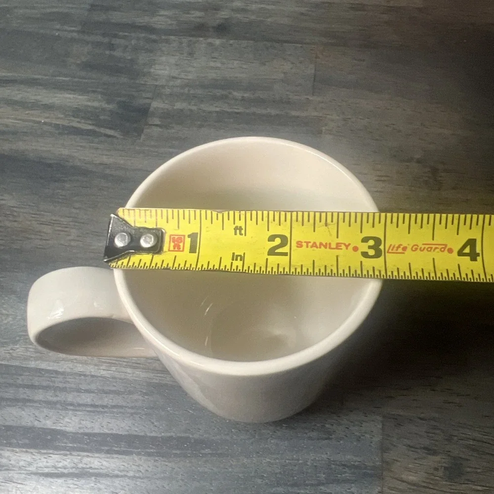 Crate & Barrel‎ GRAEDEN Light Gray & White Replacement Mug Cup Coffee Tea